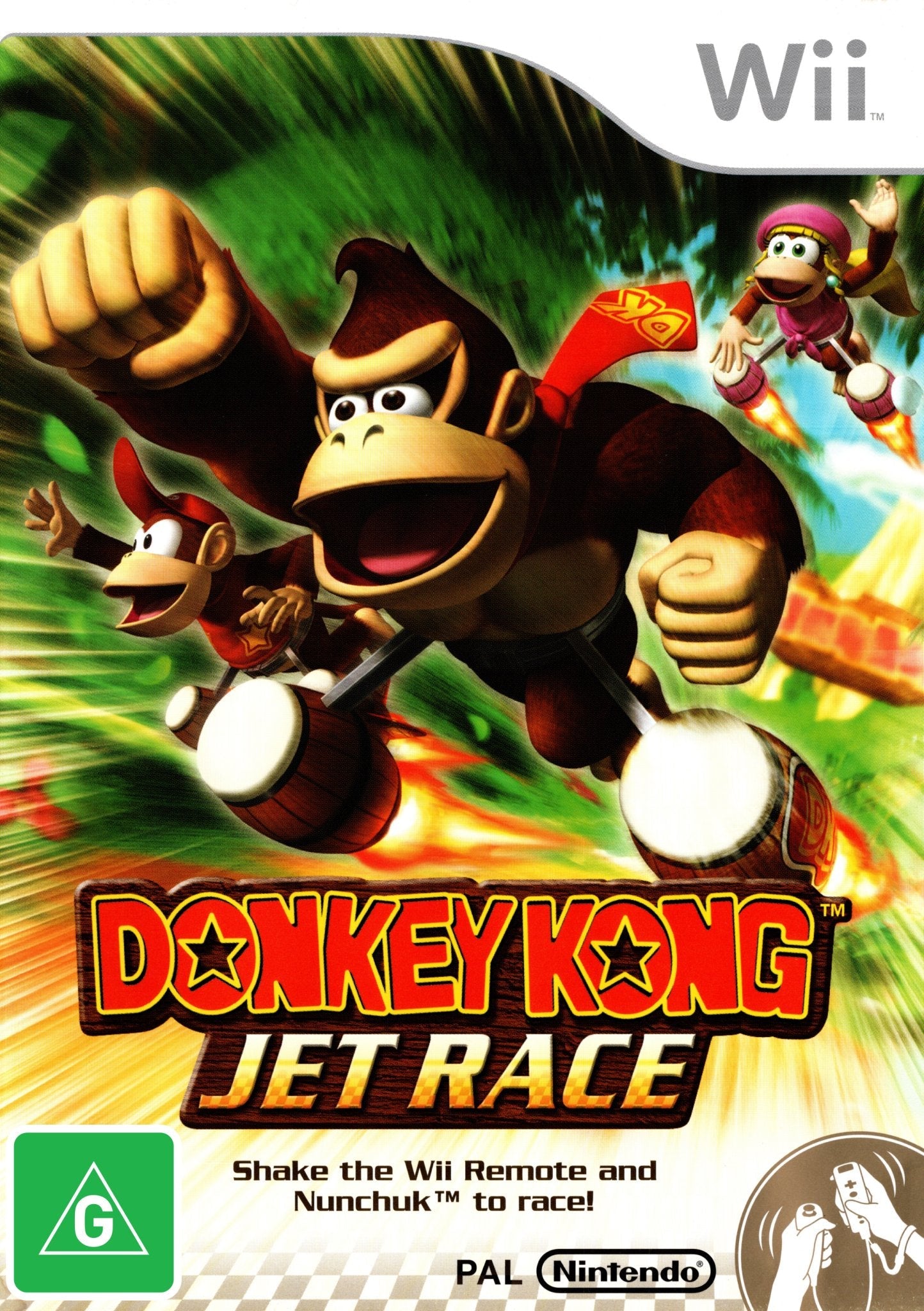 Donkey Kong Jet Race - Nintendo Wii Game (PAL Version) - Fun Racing Adventure for Family Game Nights & Multiplayer Entertainment