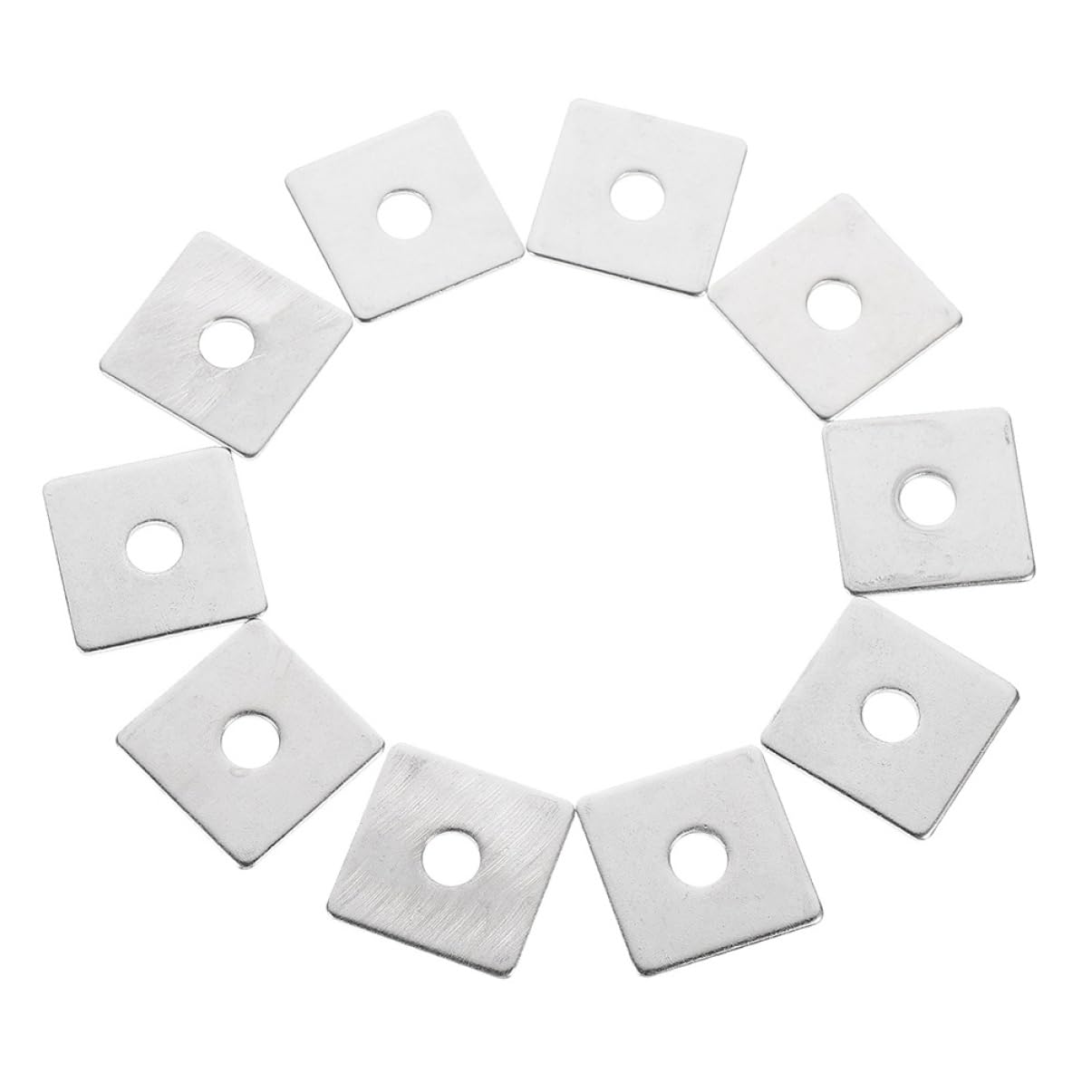 GLEAVI 40 Pcs Stainless Steel Square Washer Gasket - Heavy Duty Wall Repair Washers for Plaster & Drywall - Perfect for Home Renovation, Construction & DIY Projects