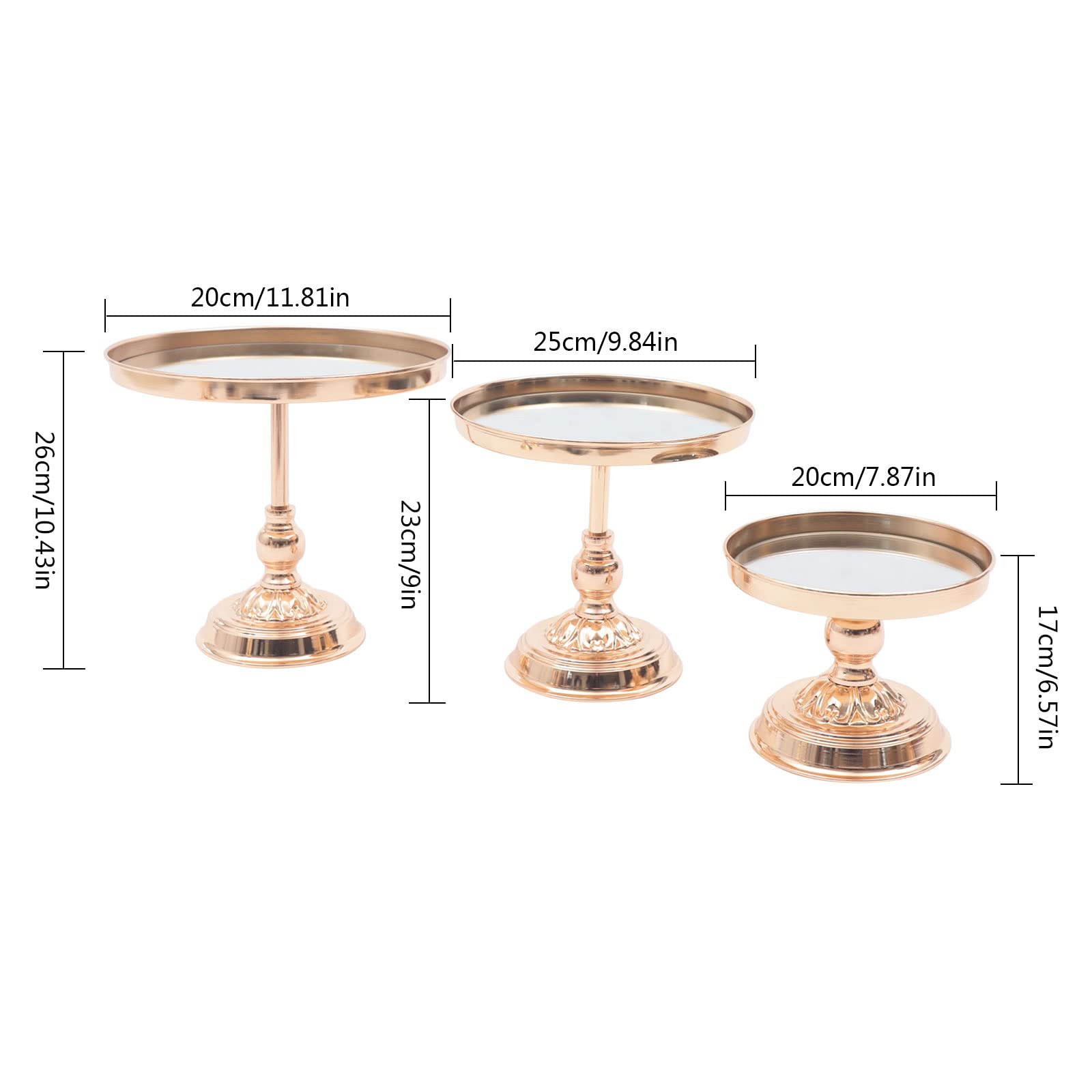 10-Pack Gold Metal Cake Stand Cupcake Holder Set - Elegant Dessert Display Serving Platter for Birthday, Wedding, Party Decoration - Perfect for Buffet Tables, Dessert Bars & Special Events