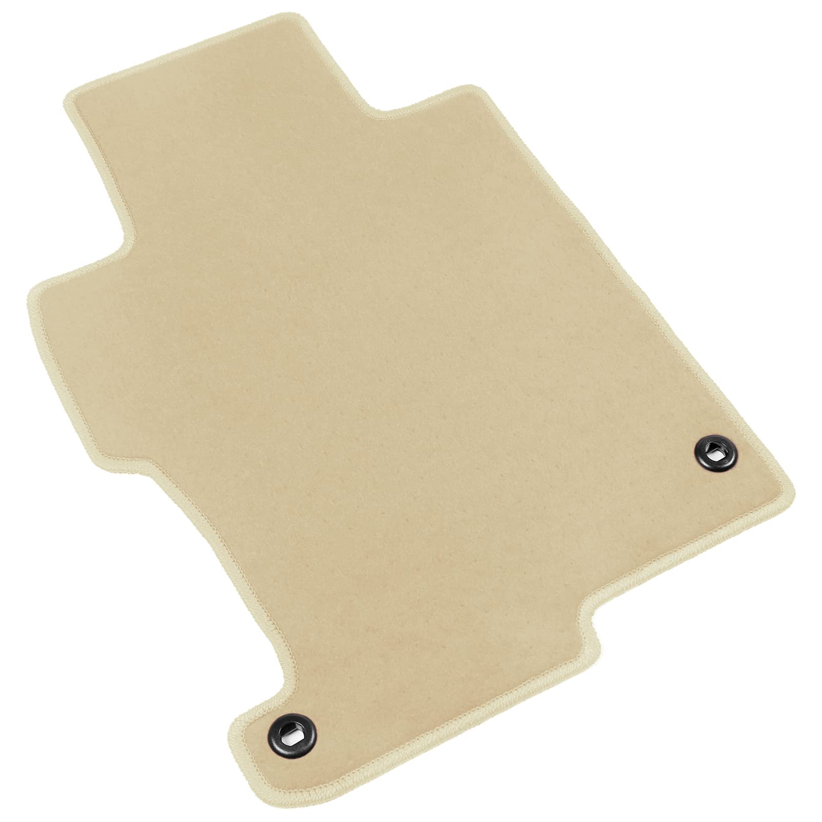 IKON MOTORSPORTS Custom Fit Floor Mats for 2013-2017 Honda Accord Sedan (4 Door) - Beige Nylon All-Weather Protection - Front & Rear Set of 4 - Perfect Replacement Car Mats for Daily Commute & Road Trips