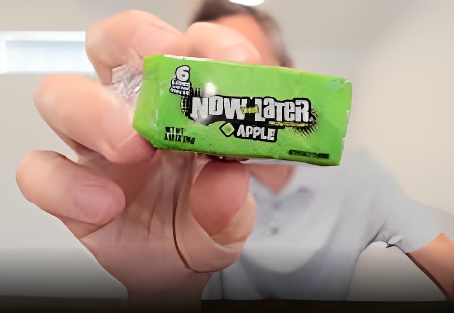 Now & Later Assorted Fruit Candy - 10 Delicious Flavors - 120 Pieces (20-Pack) - Perfect for Halloween, Parties, Lunchboxes & Snacks