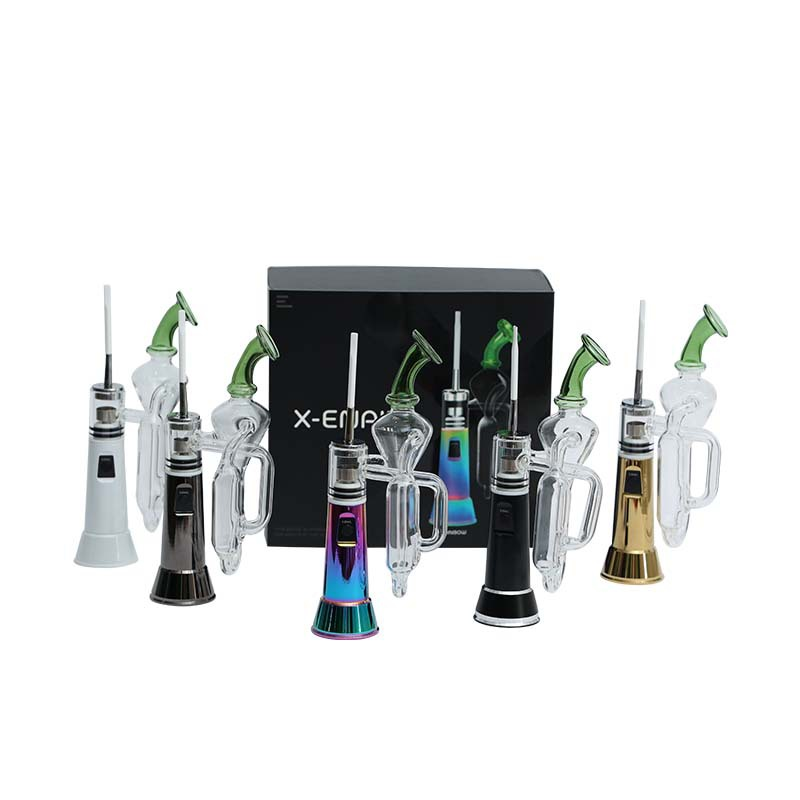 Leaf Buddi X Enail Wax Vaporizer Kit - Portable E Rig for Concentrates | Electric Dab Rig with Quartz Banger & Carb Cap | Perfect for Home Use, Travel, and On-the-Go Dabbing