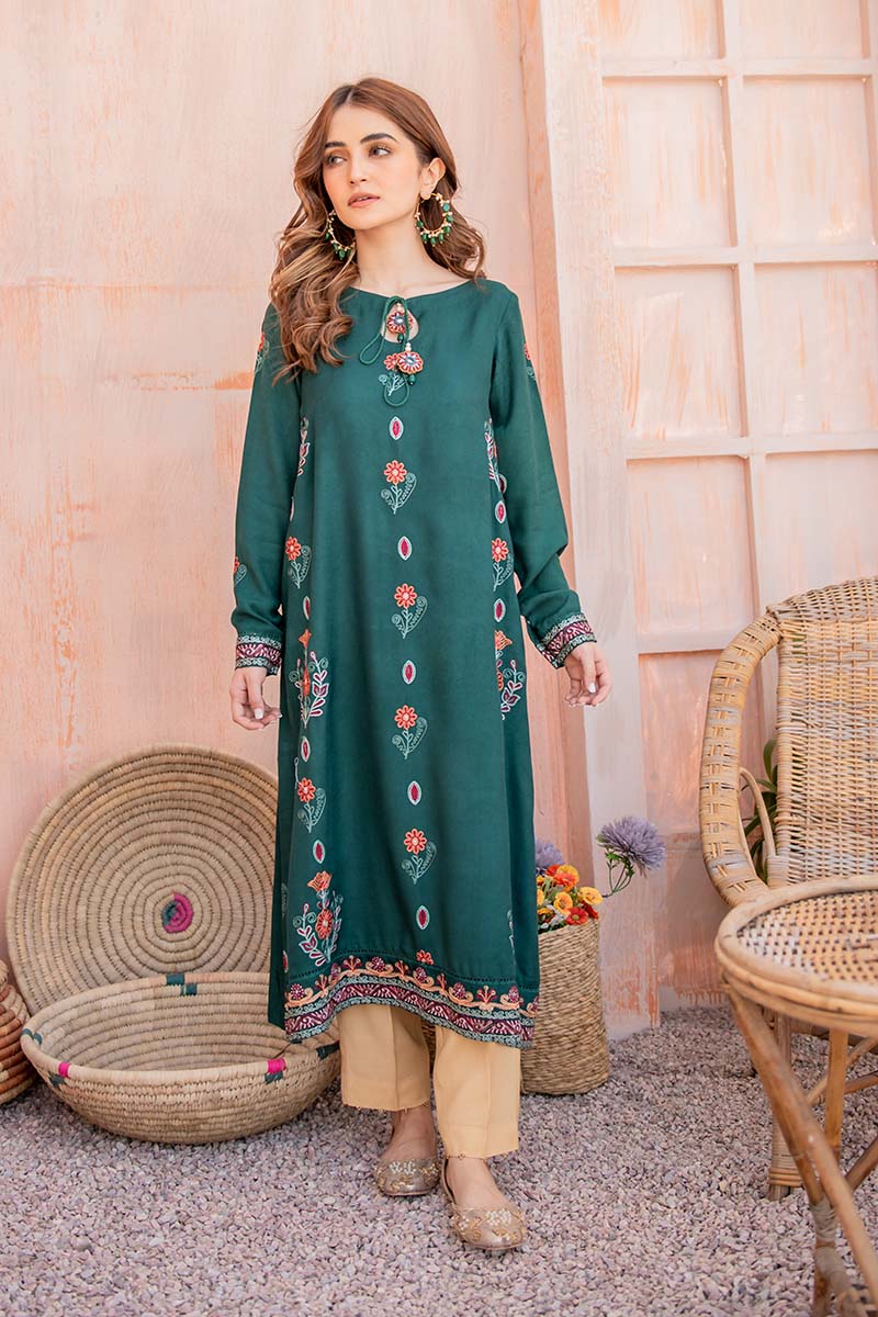 JANAAN Embroidered Women's Blouse - Elegant Floral Design, Breathable Cotton, Casual & Formal Wear for Office, Party, and Everyday Outfits