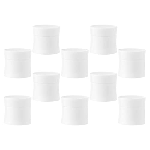 FOMIYES 10Pcs 30g Empty Round Cosmetic Jars with Lids - Travel Size Lotion Containers, Cream Pots & Makeup Sample Jars for Face Cream, Lotion, Eye Shadow - Perfect for DIY Beauty, Travel Toiletries & Sample Distribution