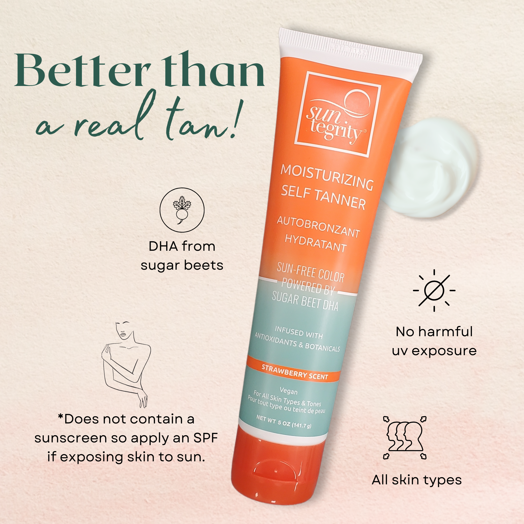 Best Self Tanner for Moisturizing & Hydrating Skin - Natural Sunless Tanning Lotion for Face & Body - Perfect for Summer, Vacations & Healthy Glow