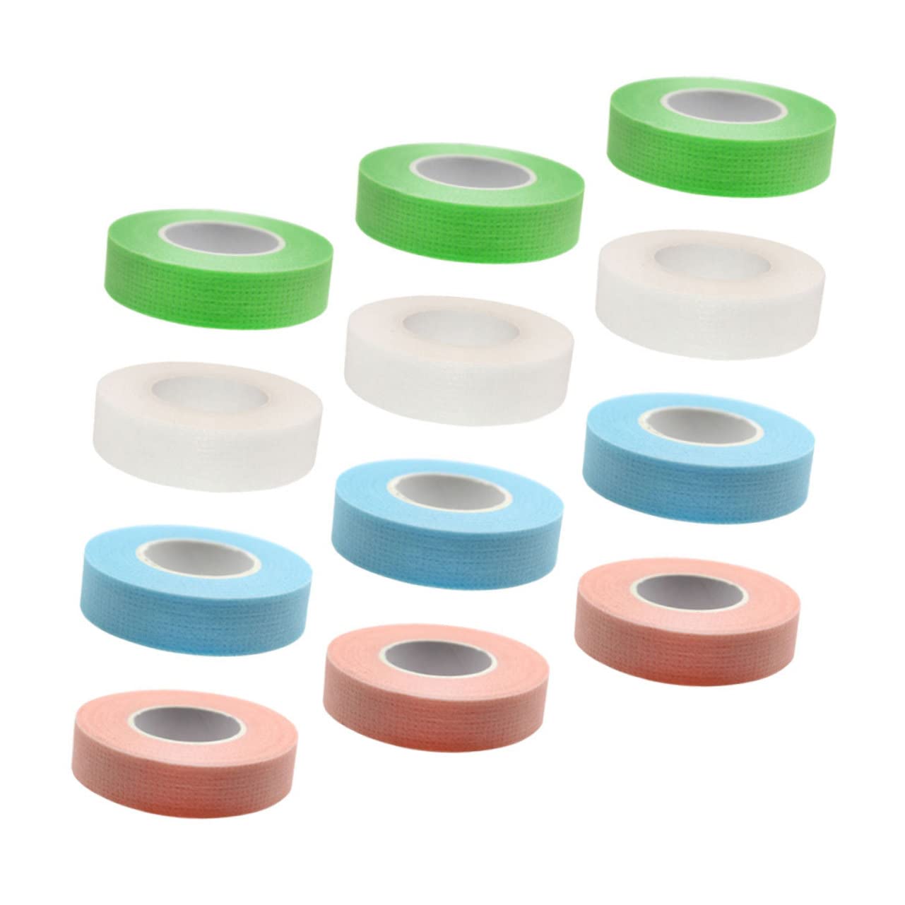 Minkissy 12 Rolls Lash Isolation Tape - Professional Eyelash Extension Tools for DIY Makeup, Fabric Tape for Lash Artists & Beginners (Great for Salon, Home Use & Beauty Kits)