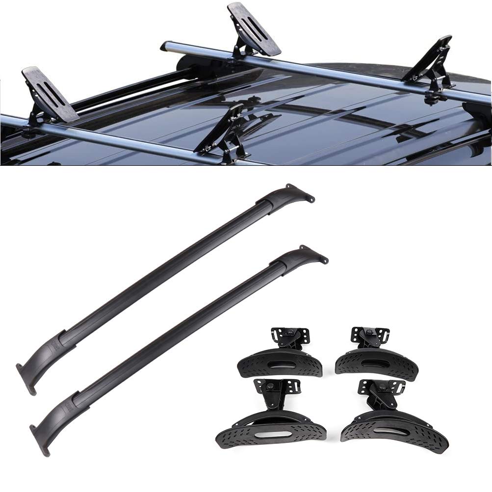 Aintier Universal Cross Bar Roof Rack & Kayak Carrier - Compatible with Cadillac Escalade 2015-2020, Chevrolet Suburban 2015-2020 & Tahoe 2015-2020 - Heavy Duty Roof Top Cargo Carrier Set for SUVs - Perfect for Camping, Road Trips & Outdoor Adventures