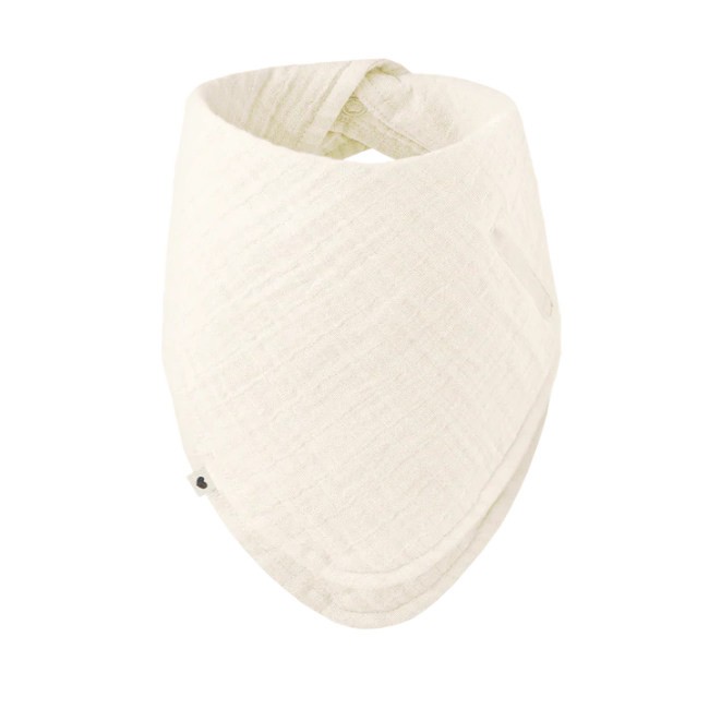 Bandana Bib for Babies - Soft & Absorbent Ivory Drool Bibs for Feeding & Teething - Perfect for Mealtime, Playtime & Everyday Use