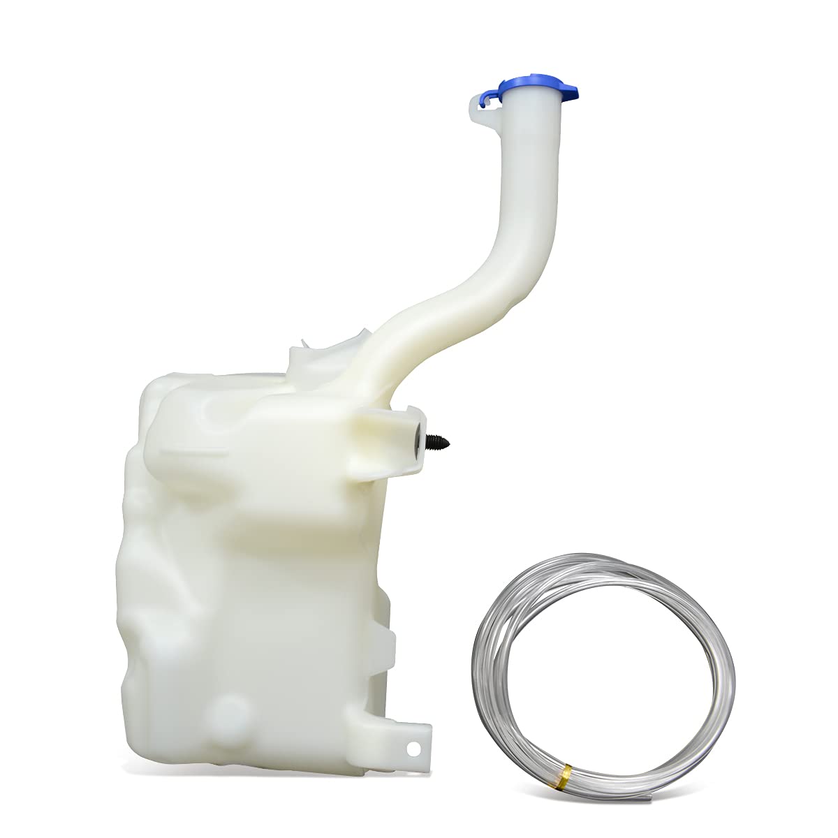 Auto Dynasty FO1288153 OEM Style Windshield Washer Reservoir Tank with Cap & Pump - Replacement for 2013-2016 Ford Fusion & Lincoln MKZ - Perfect for Car Maintenance, Winter Driving & DIY Auto Repairs