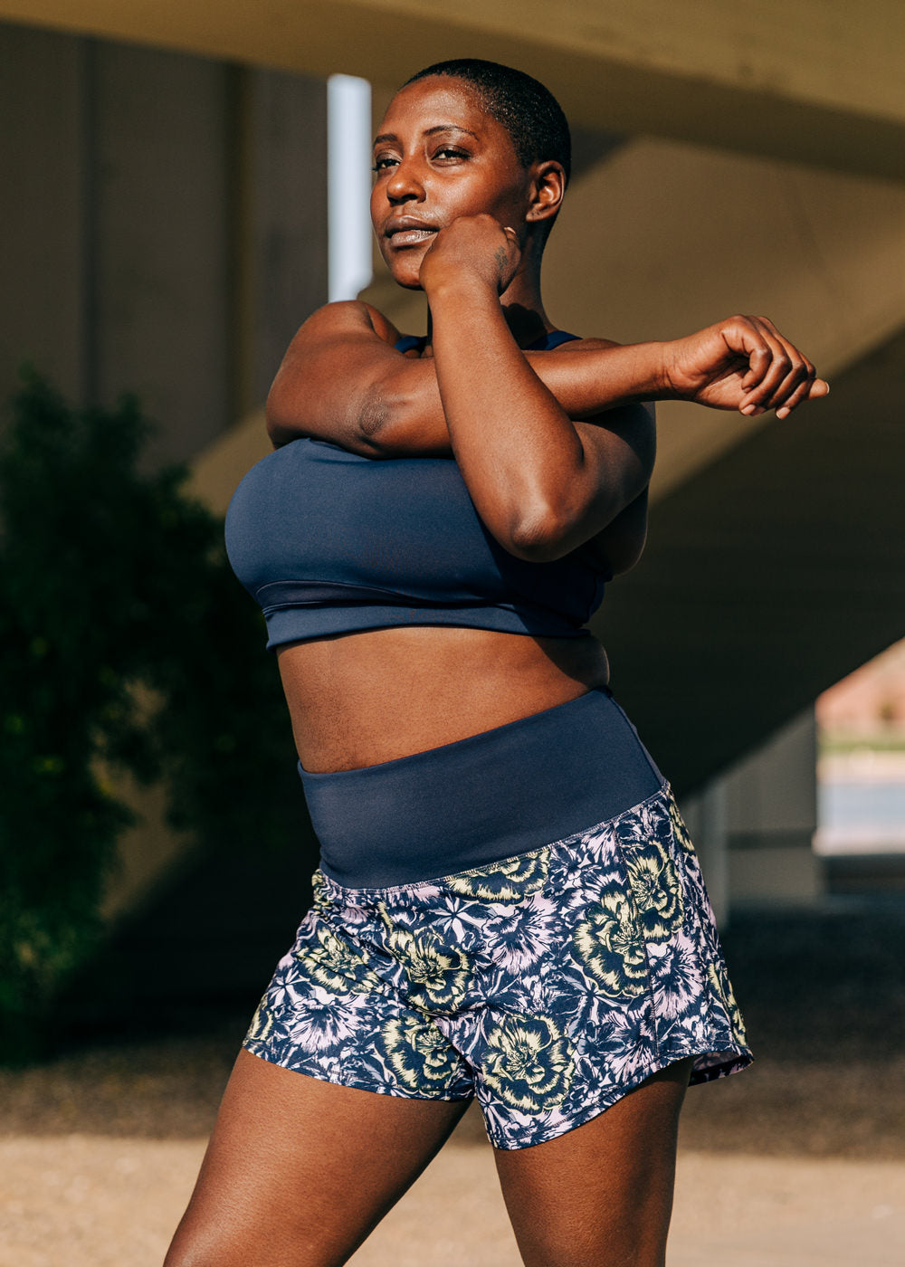 High Rise Long Roga Shorts for Women - Comfortable Yoga Running Workout Shorts with Pockets | Perfect for Gym, Lounge & Outdoor Activities