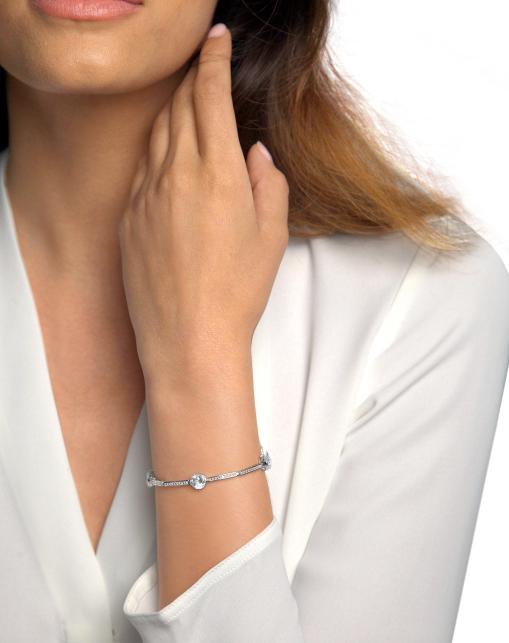 Exquisite Bezel Set Topaz & Diamond Bracelet for Women | Elegant Jewelry Gift for Anniversary, Birthday & Special Occasions