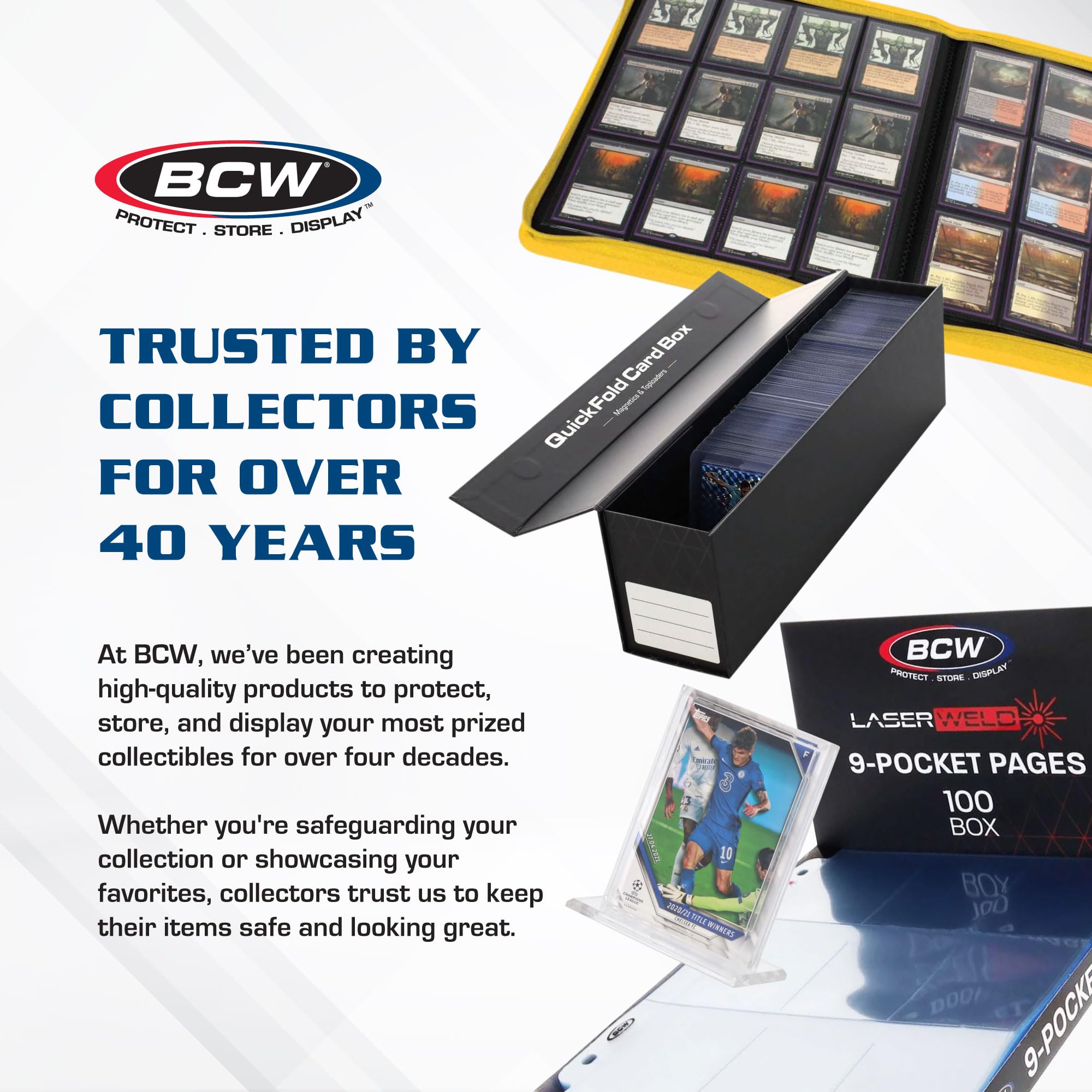 BCW Monster Box - 3ct Trading Card Storage Box | Holds 3200 Sports & Trading Cards | Durable Cardboard Storage for Collectors | Perfect for Baseball, Pokemon, MTG & Yu-Gi-Oh Card Organization