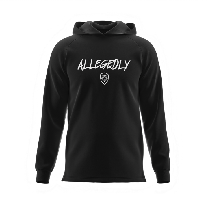 Black Long Sleeve Lightweight Performance Hoodie for Men & Women - Gym, Running, Outdoor Activities