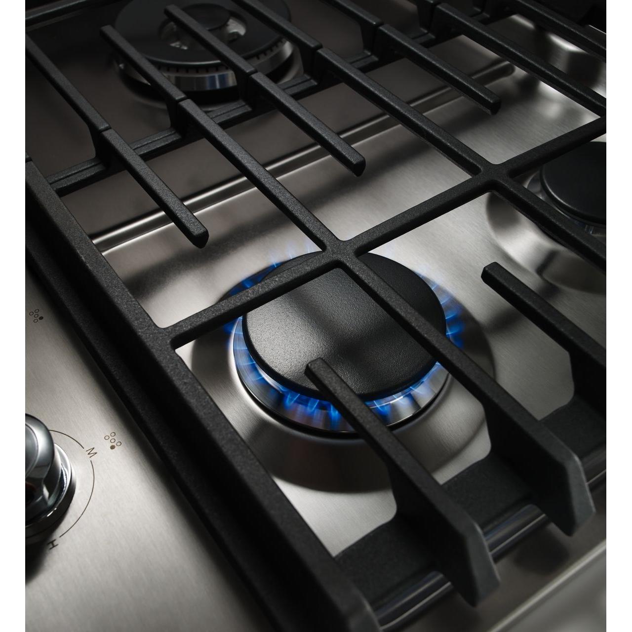KitchenAid 30-Inch Built-In Gas Cooktop with EvenHeat™ Burner - Professional Stainless Steel Stovetop for Home Cooking & Entertaining