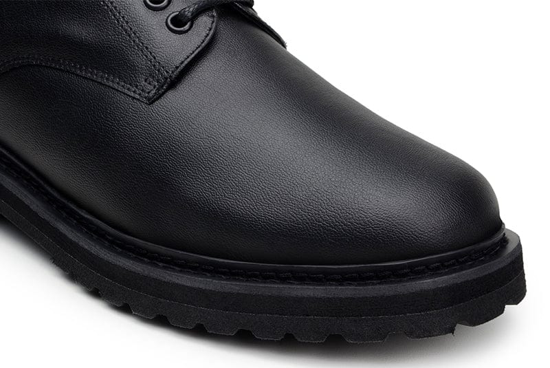 Vegan Leather Derby Shoes for Men & Women - Comfortable Everyday Casual Black Loafers | Perfect for Office, Walking & Travel