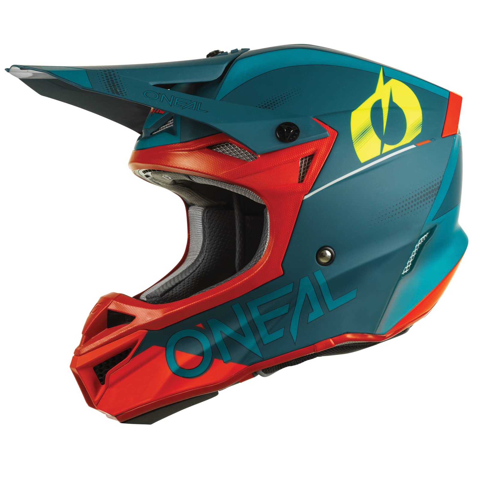 SRS Motorcycle Helmet Haze Blue/Red MD - DOT Certified Full Face Helmet for Men & Women - Perfect for Street Biking, Racing & Cruising