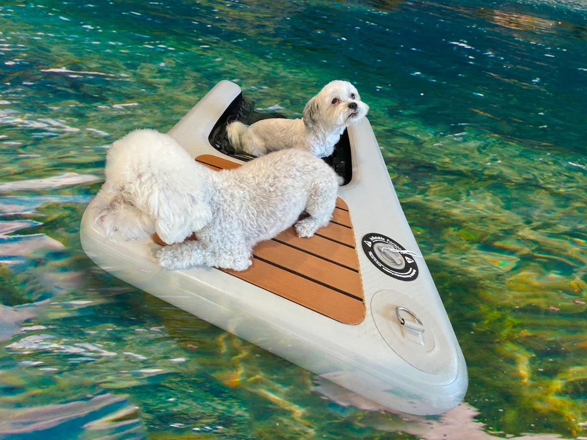 Inflatable Pontoons for Boats - Lightweight & Portable Inflatable Dog Ramp for Easy Water Access | Perfect for Kayaks, Canoes & Beach Trips with Pets