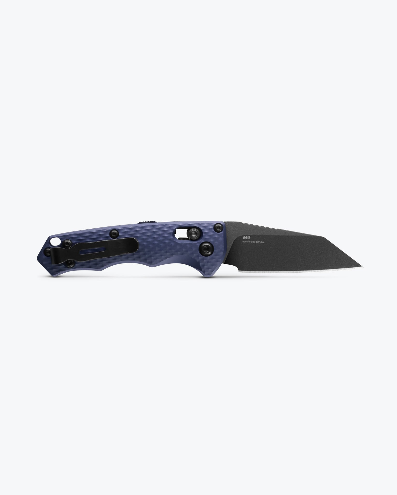 Auto Immunity™ Crater Blue Aluminum Wharncliffe Pocket Knife - EDC, Camping & Outdoor Survival Gear
