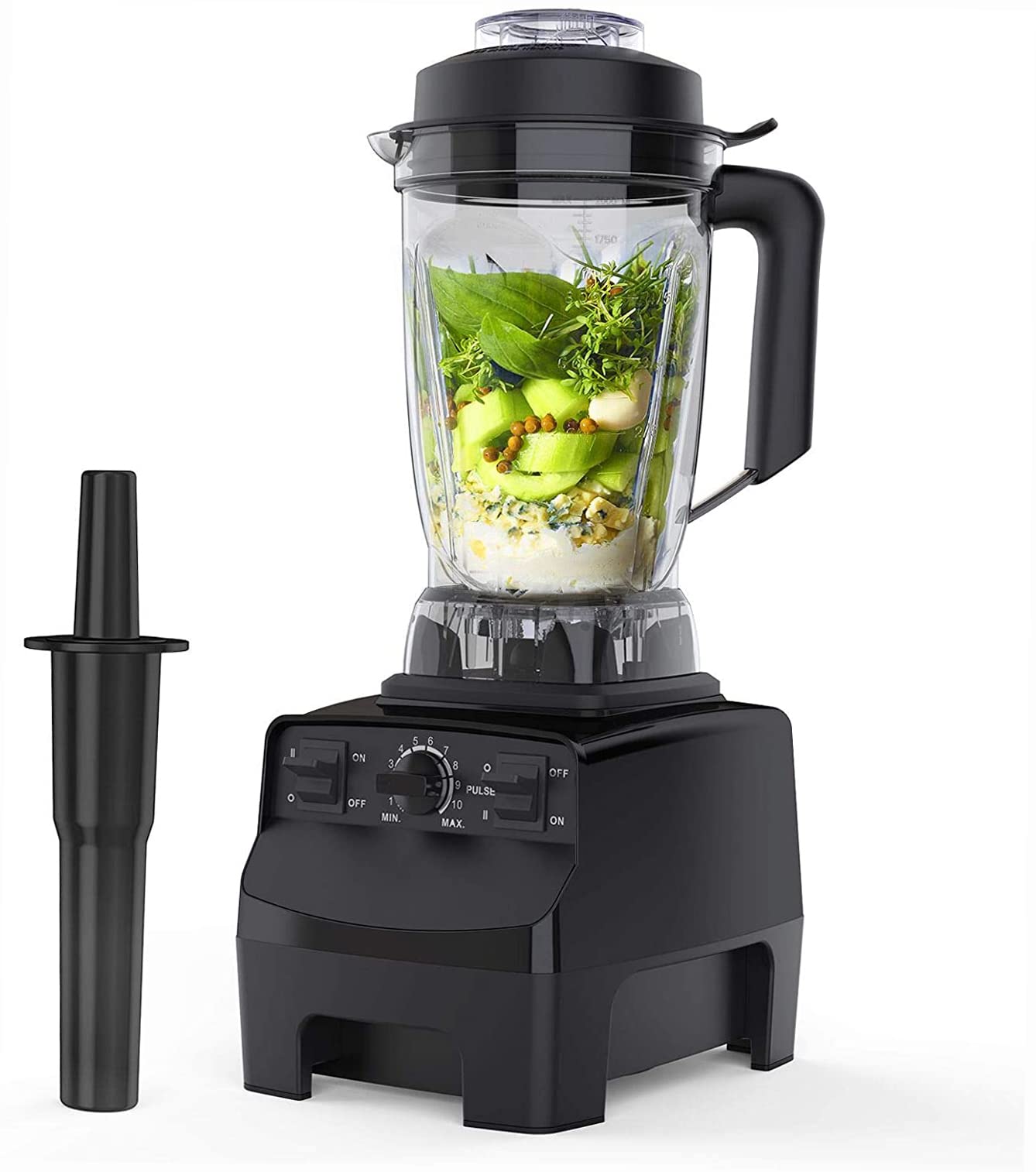 Kozytendy 1450W High-Speed Professional Blender - 10-Speed Smoothie Maker for Ice Crushing, Frozen Desserts, Nut Butters, Baby Food, Shakes & Soup - Perfect for Kitchen, Home & Restaurant Use