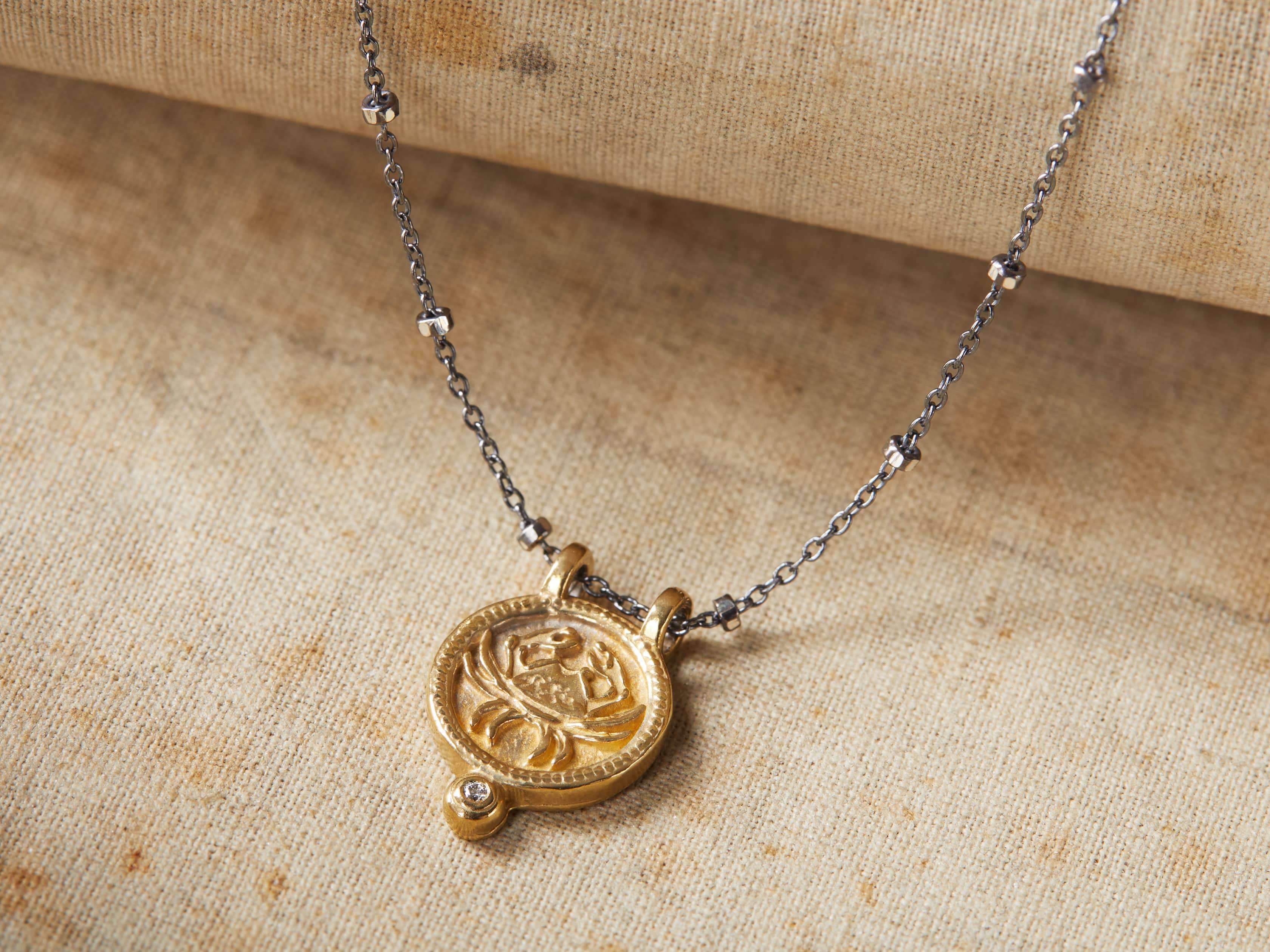 Cancer Zodiac Necklace - Sterling Silver Zodiac Sign Pendant for Women - Perfect Gift for Birthdays, Anniversaries & Astrology Lovers - Ideal for Everyday Wear & Special Occasions