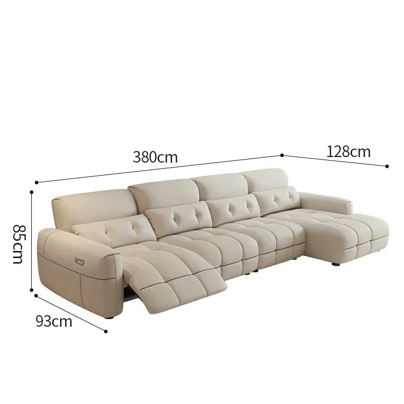 Soft Lazy Reclining Loveseat Sectional Sofa - Ultra Comfortable Modern Living Room Furniture for Small Spaces | Perfect for Apartments, Movie Nights & Relaxing