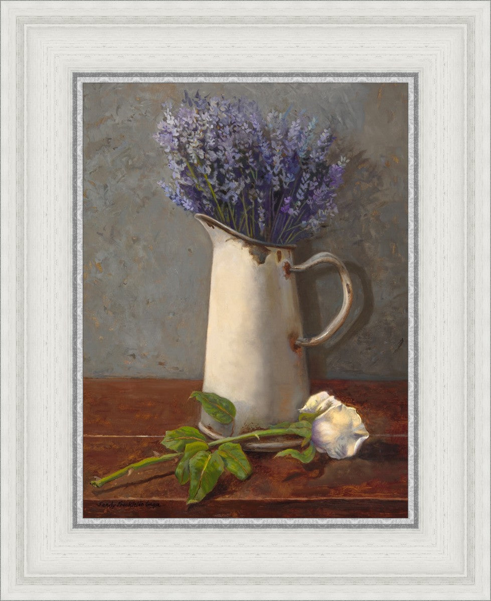 Breathe By Sandy Freckleton Gagon - Inspirational Wall Art Print for Home & Office Decor - Perfect for Living Room, Bedroom or Meditation Space
