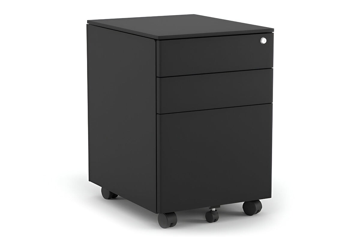 Mobile Pedestal with Filing Drawers - Heavy Duty Metal Office Organizer for Desk Storage and Document Filing | Perfect for Home Office, Workstation & Business Use