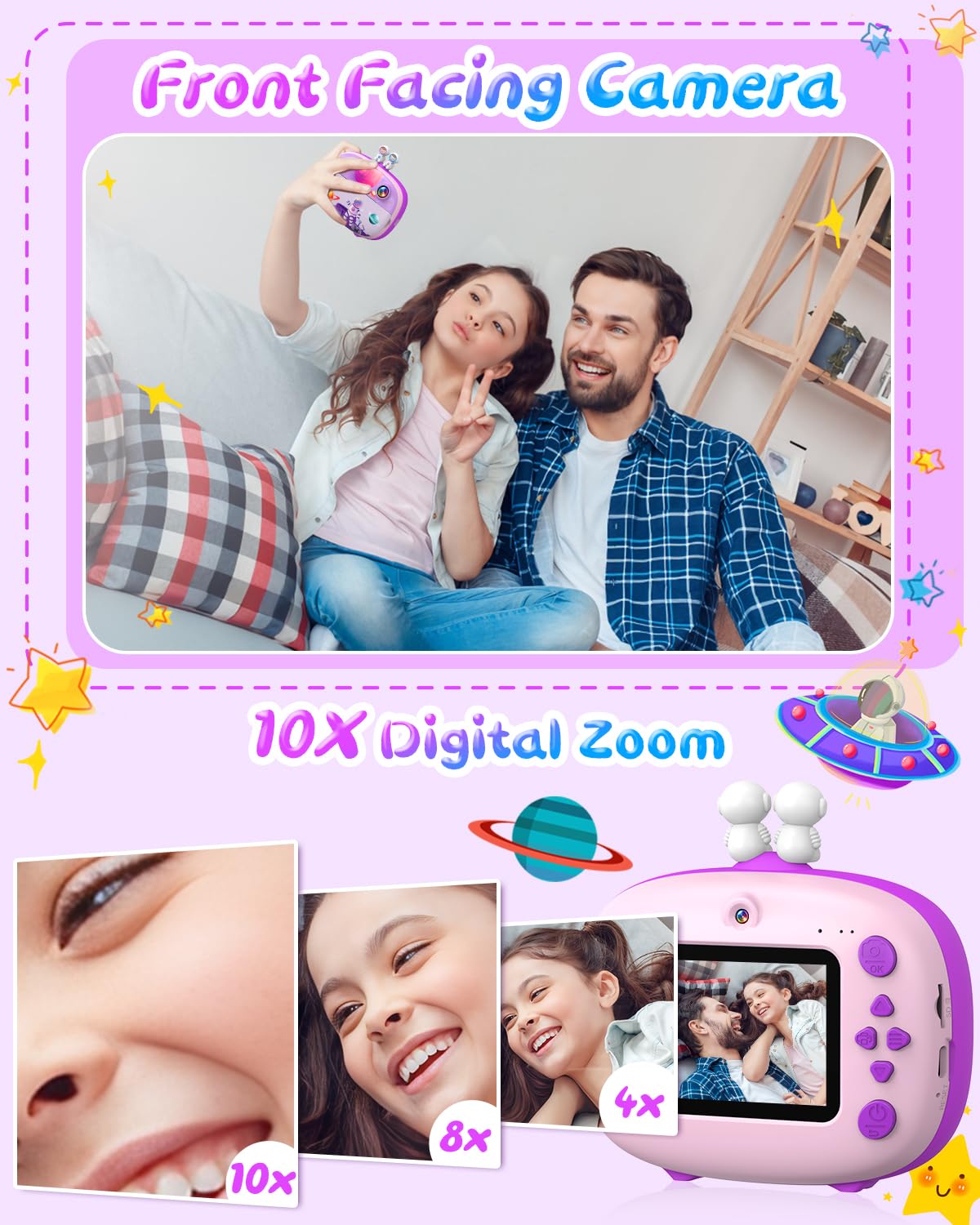 Kids Instant Print Camera with 2.4