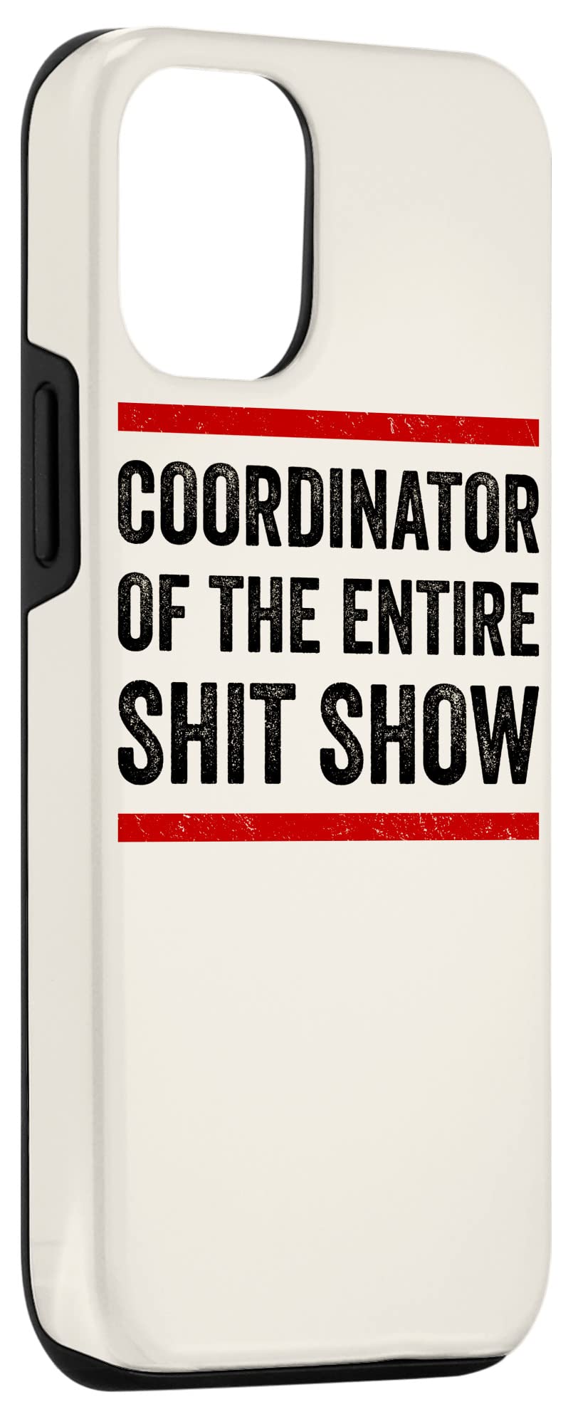 Funny iPhone 12/12 Pro Case for Mom Dad Boss Manager Teacher - Coordinator Shit Show Design - Perfect for Office Gifts, Work Humor & Daily Use