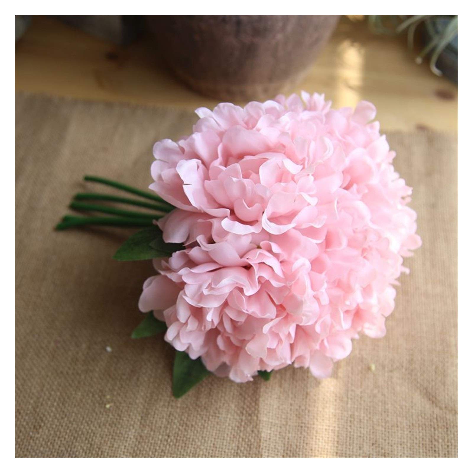Artificial Peony Flowers Bridal Bouquet - Cherry Pink Silk Wedding Bouquet for Brides, Home Decor, Table Centerpiece - Perfect for Weddings, Home Decoration & Party Decorations