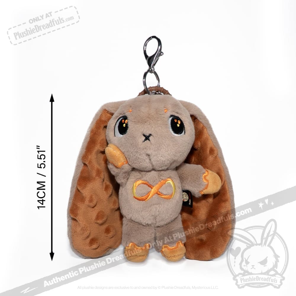 Gold Autism Awareness Rabbit Plush Keychain - Soft Plushie Dreadfuls Stuffed Animal Toy for Kids & Adults - Perfect for Backpacks, Gifts & Sensory Support