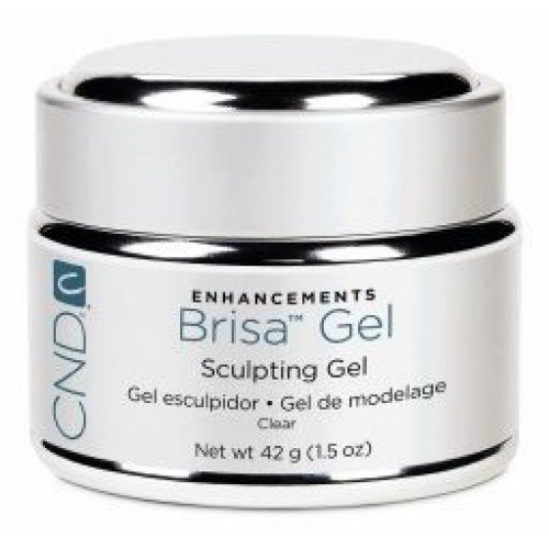 Creative Nail Brisa Gel False Nails - Clear 1.5 Fl Oz | Long-Lasting UV Gel Nails for Manicures & Salon Quality DIY Nail Art at Home