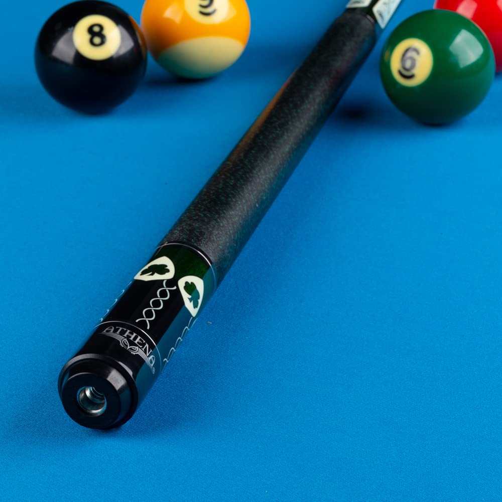 Athena ATH08 Shamrock Pool Cue - 21oz Premium Billiard Stick for Professional & Recreational Players | Perfect for Pool Halls, Game Rooms & Home Bars