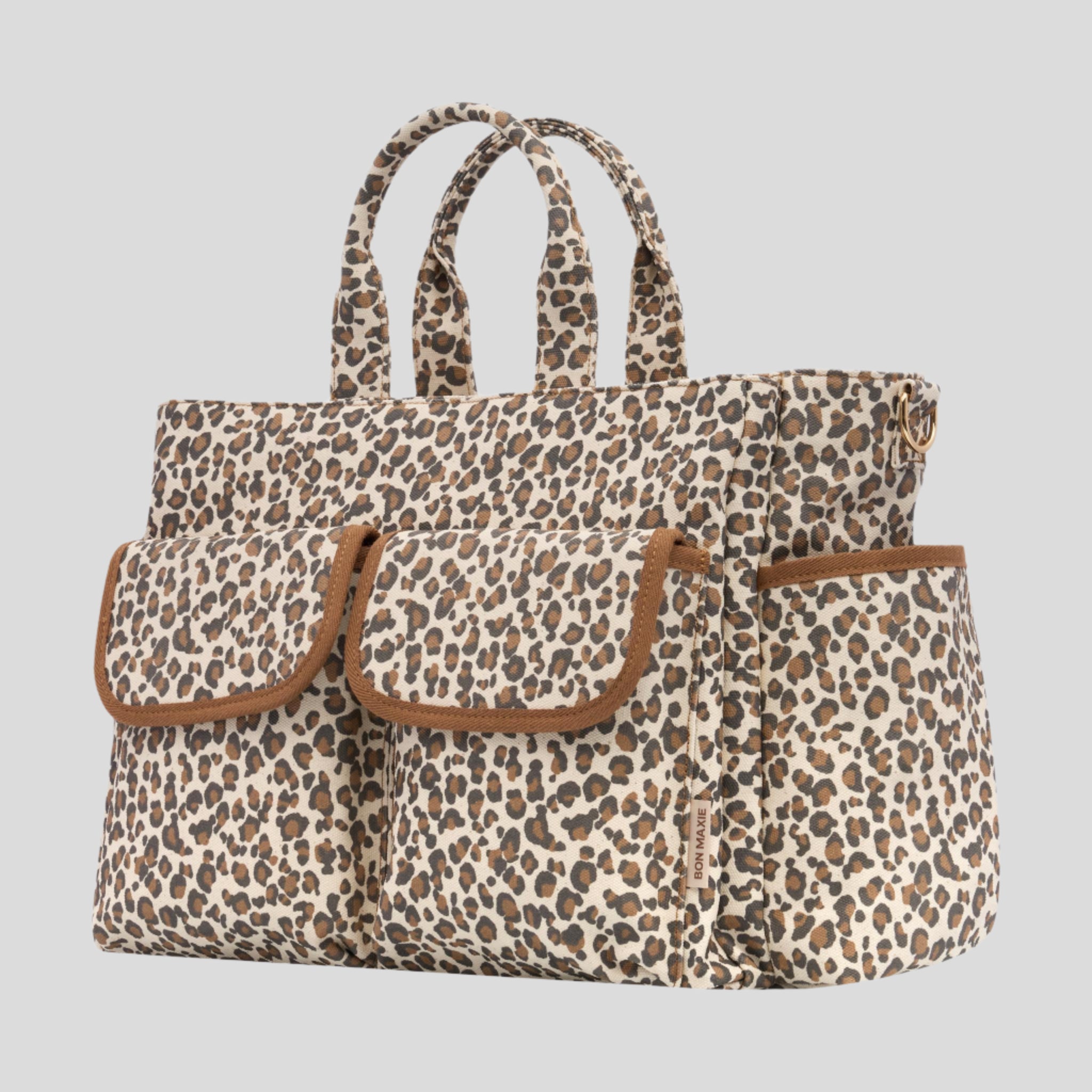 Stylish Leopard Print Multi-Pocket Tote Bag for Women - Large Capacity Fashion Shoulder Bag - Perfect for Work, Travel, Shopping & Daily Use