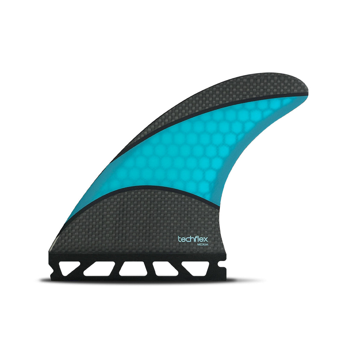 Futures THRUSTER AM1 Techflex Surfboard Fins - Black/Blue - High-Performance Fins for Surfing, Shortboard, and Performance Waves