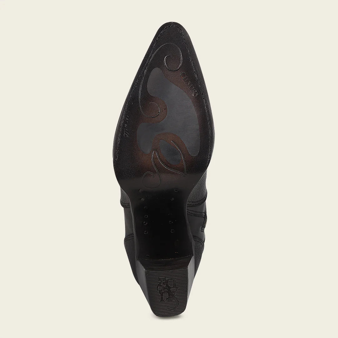 Women's Cuadra Black Western Cowgirl Cowhide Leather Ankle Boots - Stylish & Comfortable for Riding, Country Outfits & Casual Wear