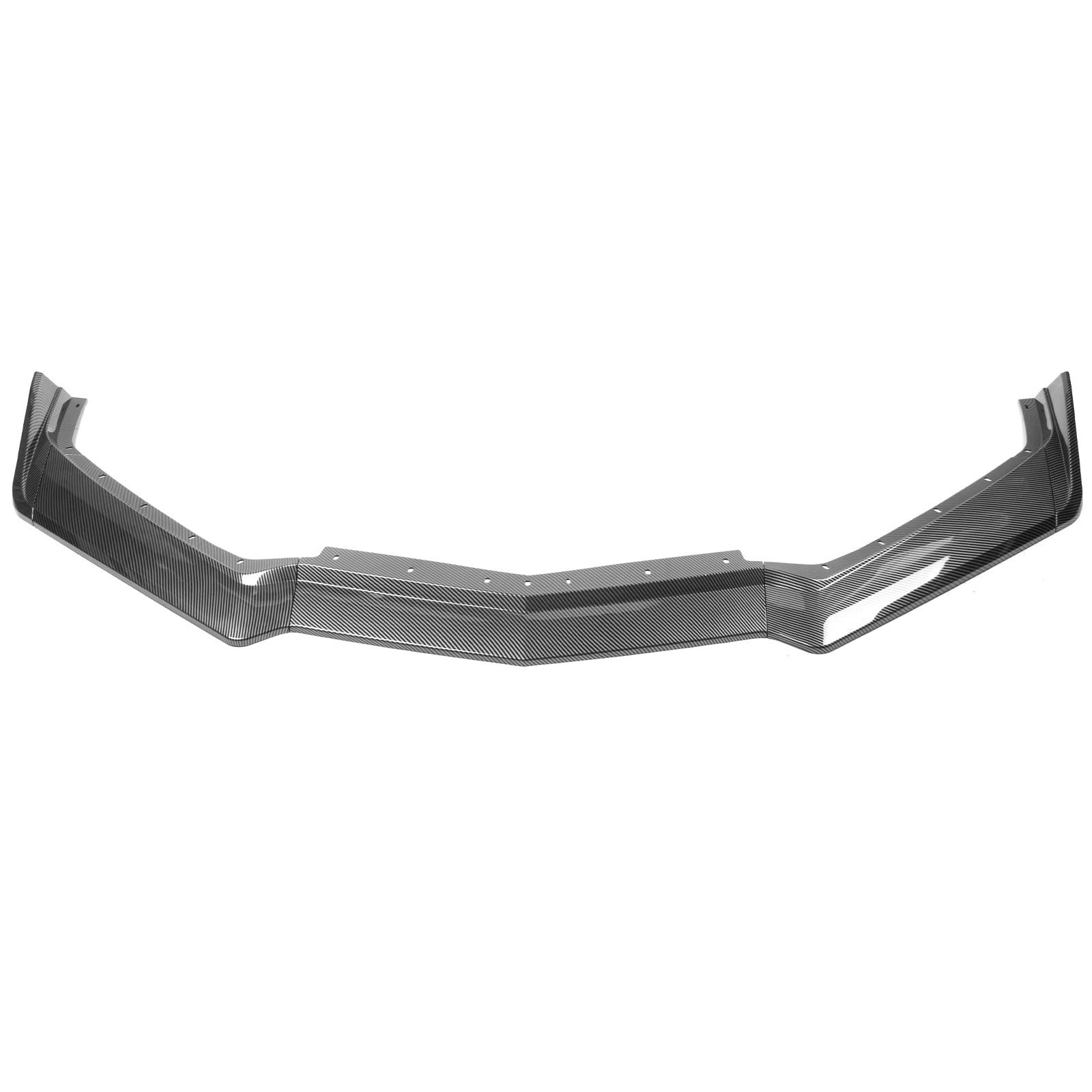 IKON MOTORSPORTS 5VM Style Front Bumper Lip Spoiler for 2020-2025 Chevy Corvette - ABS Plastic with Carbon Fiber Print - Enhances Aerodynamics & Sporty Look - Perfect for Street Racing & Car Shows
