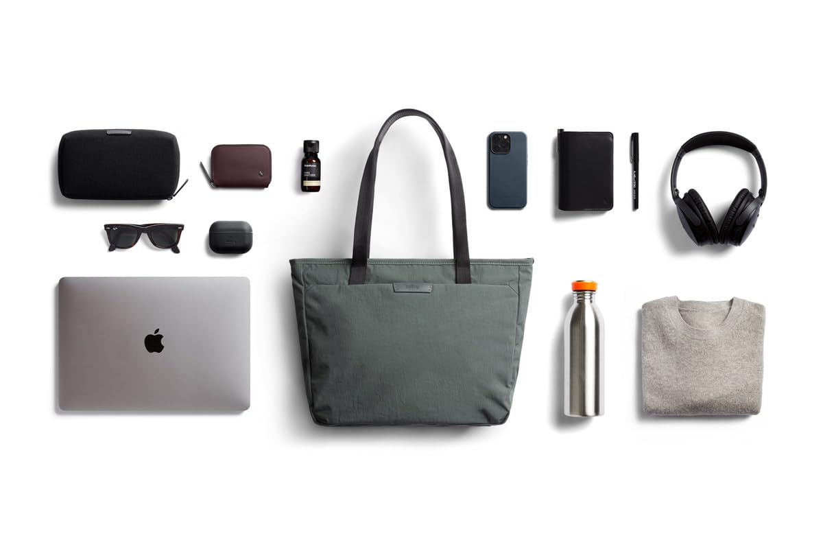 Bellroy Tokyo Tote Compact - Lightweight 12L Laptop Tote Bag for Women & Men, Water-Resistant Work Bag with Padded Laptop Sleeve (Fits 13