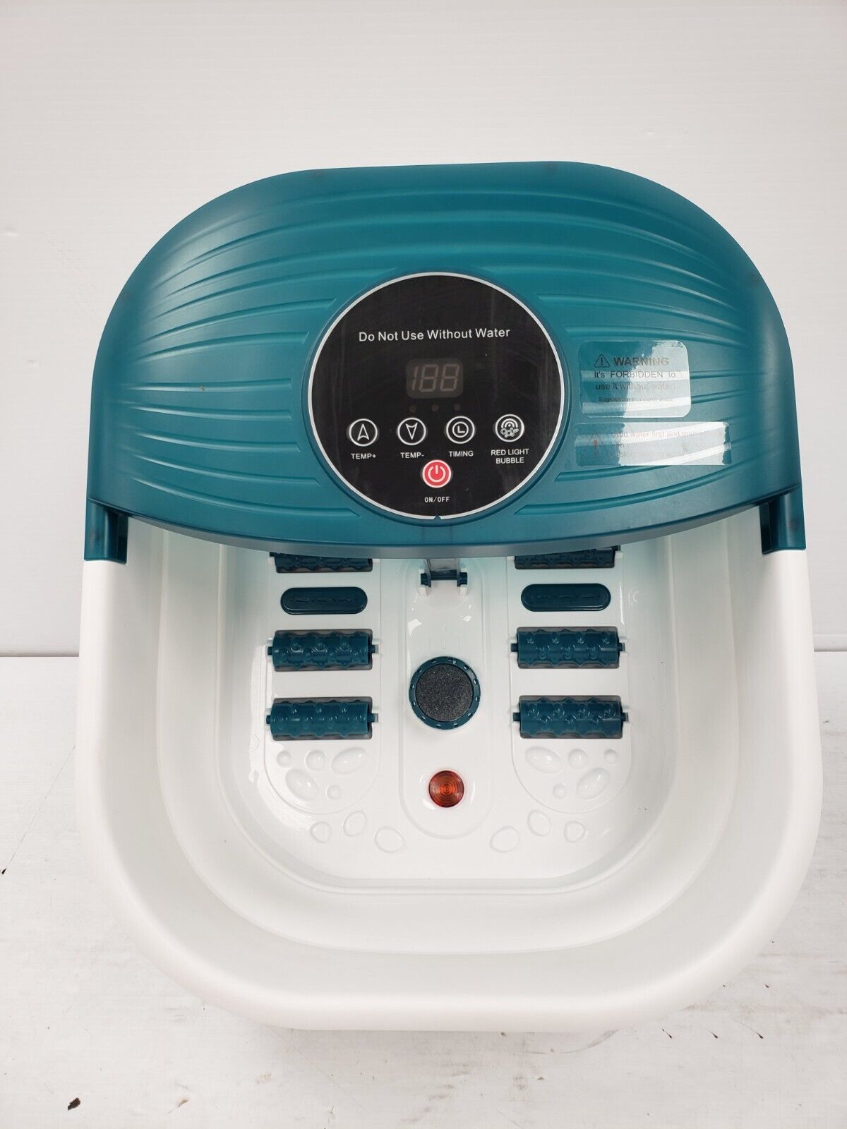 No Name FB SPA18 Collapsible Foot Spa Massager with Bubbles & Heat - Portable Foot Bath for Relaxation, Pain Relief & Pedicure at Home - Perfect for Gift, Spa Day & Self Care