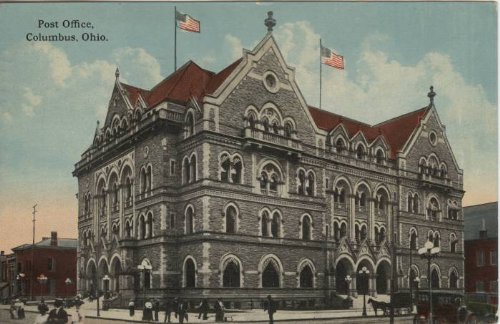 Vintage Photo Reprint of Columbus Ohio Post Office 1911-1920 - Historical Wall Art for Home & Office Decor