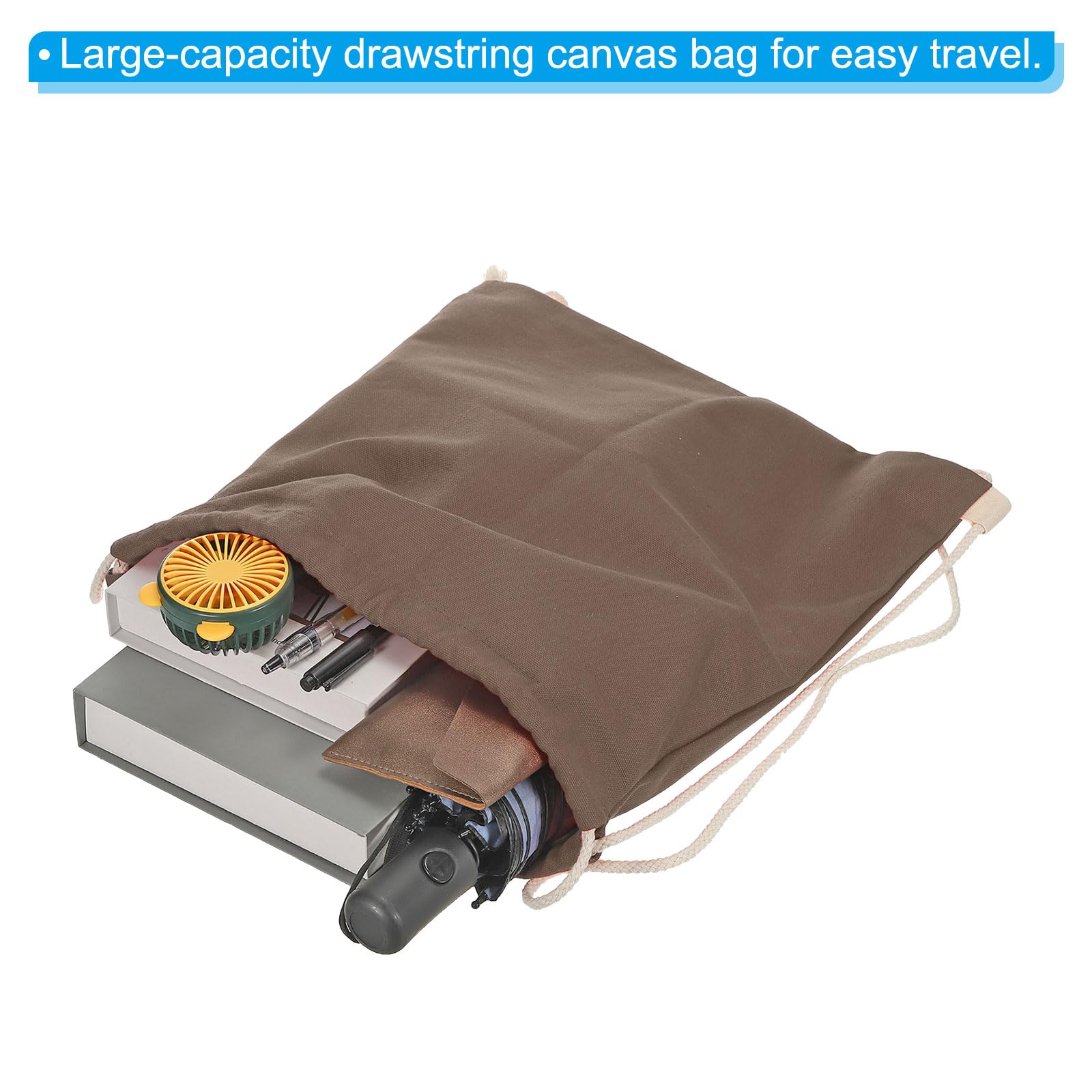 PATIKIL Cotton Drawstring Bags - Foldable Gym Backpack for Women & Men | Sports, Travel & Workout Essentials | Perfect for Gym, Yoga, Beach & Daily Commute