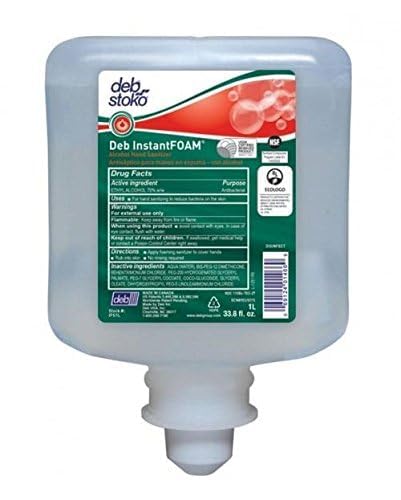 Deb Complete Alcohol Hand Sanitizer Refill - 1 Liter (Pack of 6) | Kills 99.9% Germs | For Home, Office, School & Travel Use