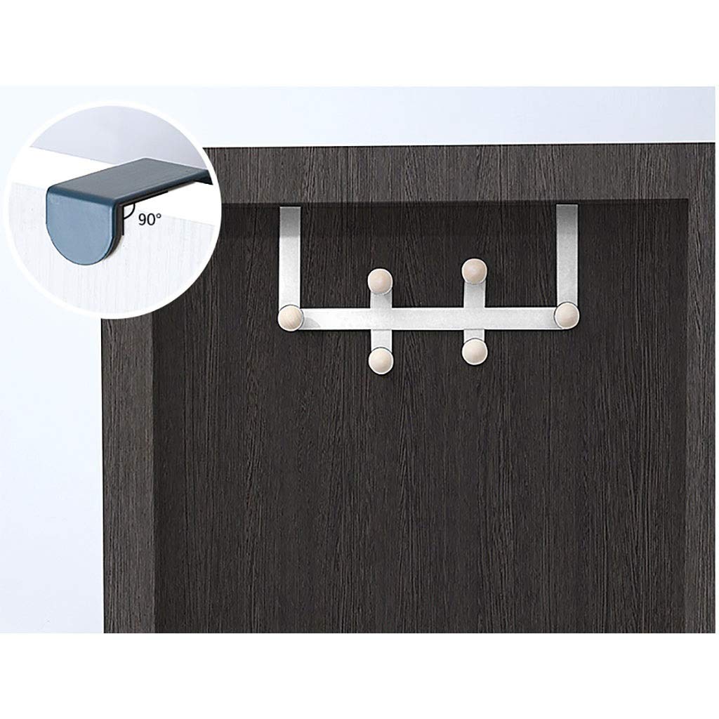 Wall Mounted Door Hook - Space Saving Coat & Towel Rack for Bathroom Storage