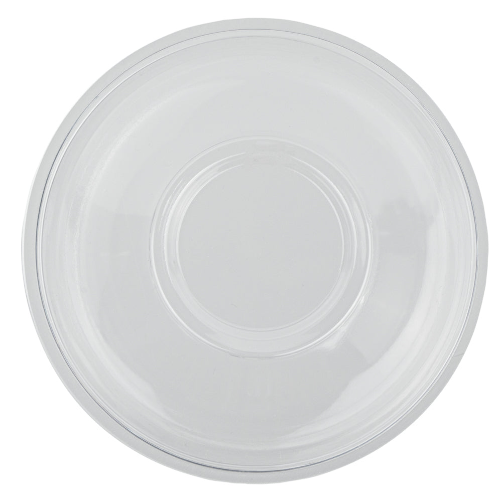 7 oz Round Clear Plastic Salad Bowls - 5