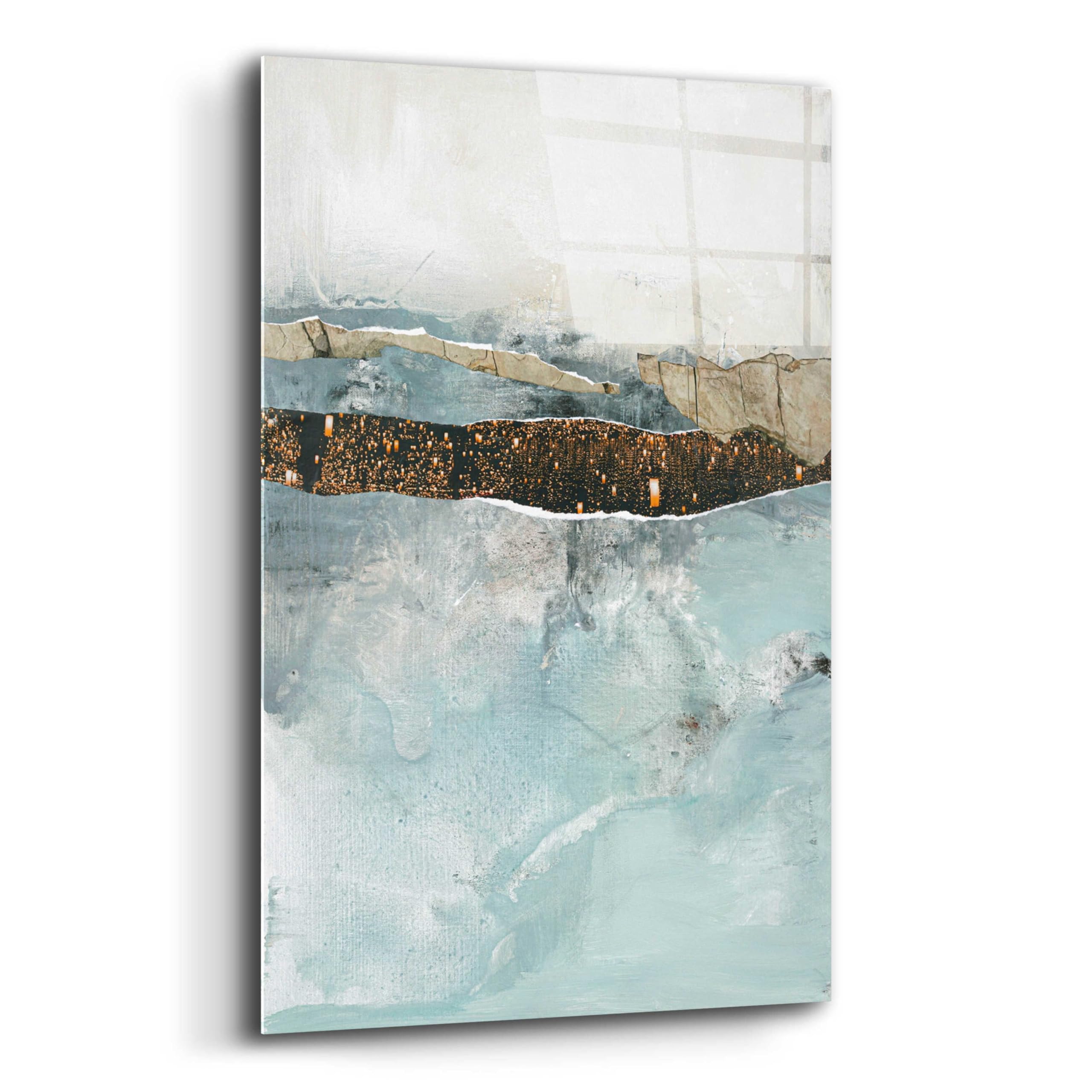 Epic Art 'Art Piece 2' by Design Fabrikken - Modern Acrylic Glass Wall Decor, 16x24 Inches - Perfect for Living Room, Bedroom & Office Decor