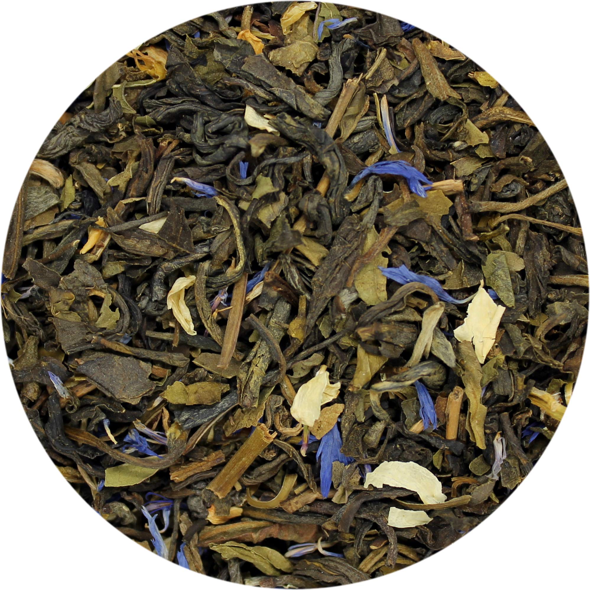 Premium Organic Jazzy Mint Loose Leaf Green Tea - 16oz (1lb) Bulk Pack | Refreshing & Energizing Herbal Tea for Weight Loss, Detox & Relaxation | Perfect for Iced Tea, Hot Brewing & Gifts