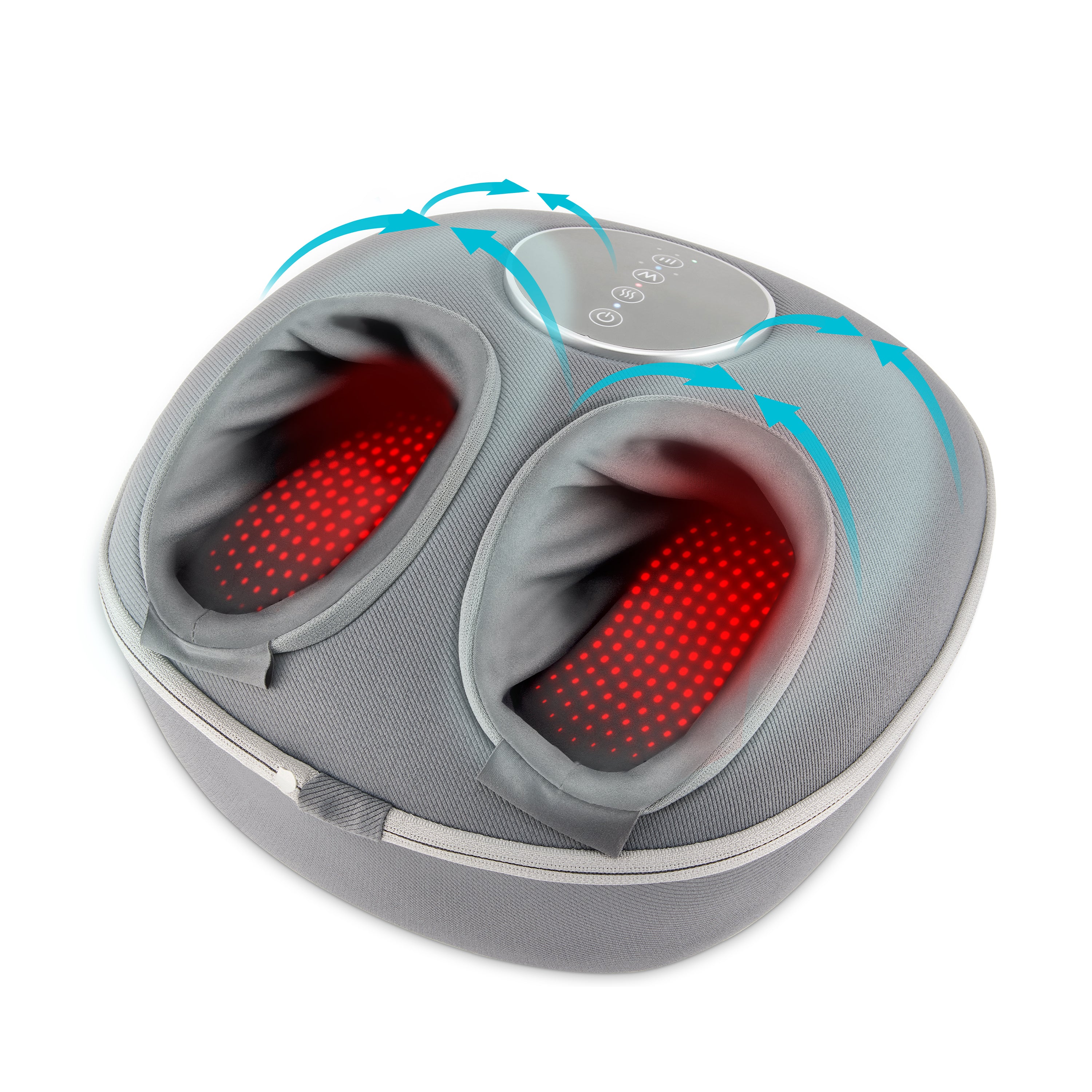 Shiatsu Air Deluxe Massage Cushion with Heat - Neck & Back Pain Relief for Home, Office & Car Use