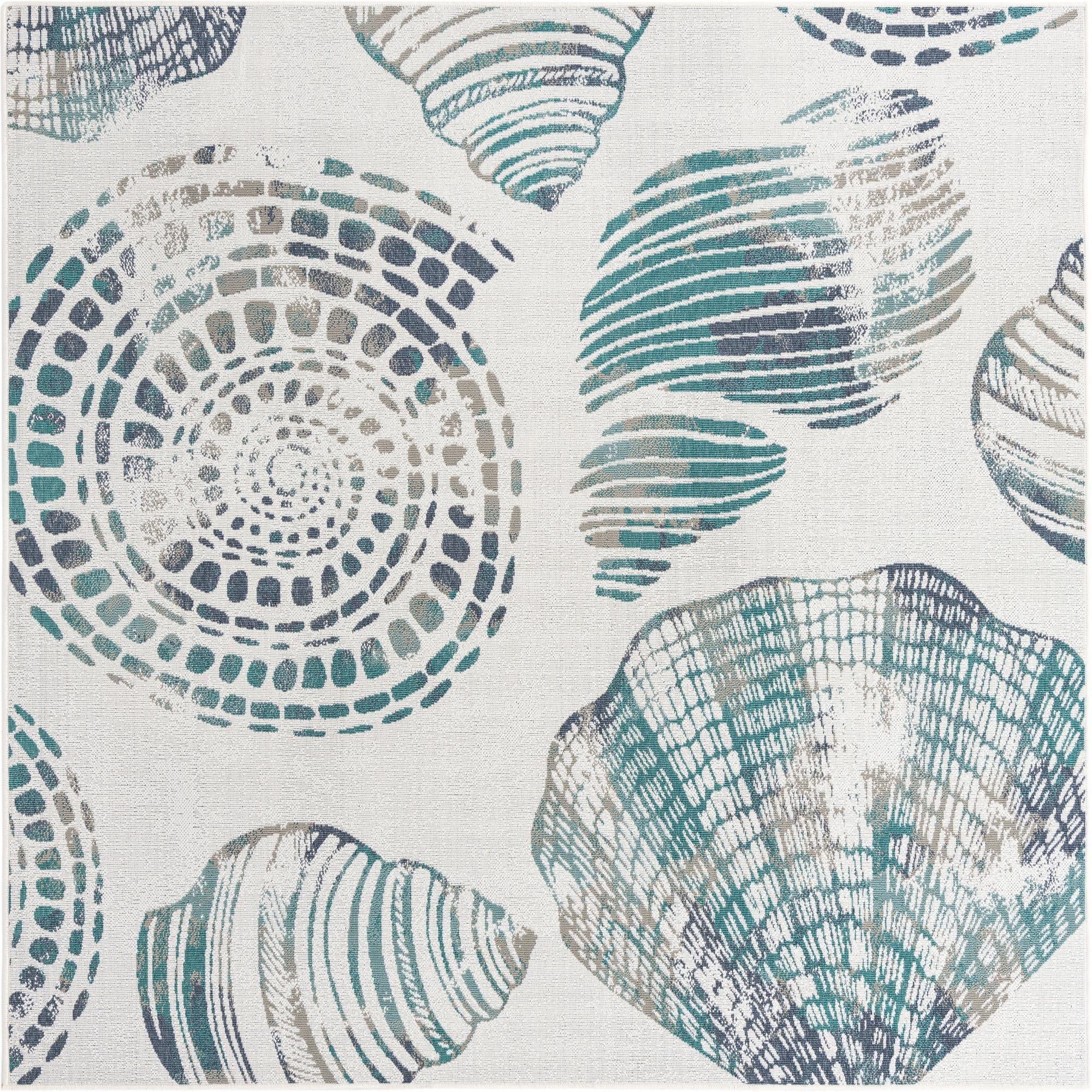 Unique Loom Outdoor Coastal Collection Area Rug - Bodrum (7'10