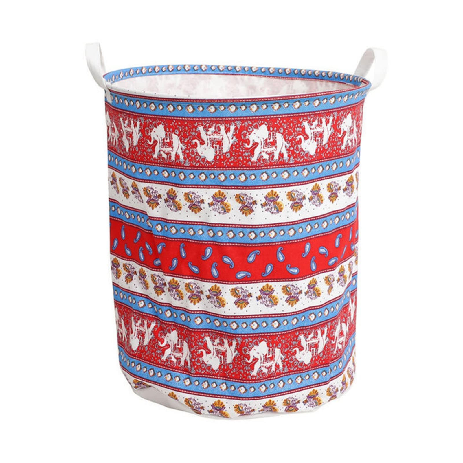 Bohemian Storage Bag - Large Folding Laundry Basket for Kids Clothes, Ethnic Pattern Wardrobe Organizer (Color A) | Perfect for Nursery, Dorm Room & Travel Organization