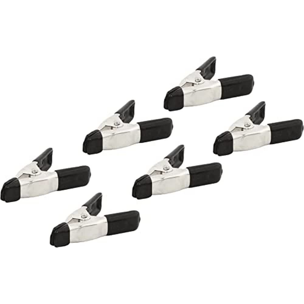 6-Piece 50mm Spring Clamp Set - Heavy Duty Clamps for Woodworking, DIY Projects, and Crafting - Perfect for Holding, Gluing, and Securing Materials